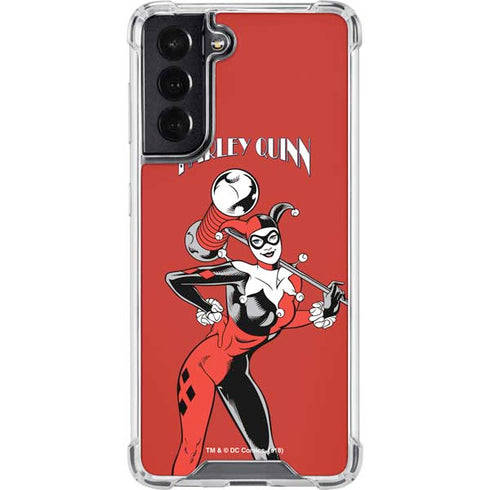 DC Comics Harley Quinn Classic Art Pose Galaxy S22 Clear Case