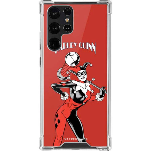 DC Comics Harley Quinn Classic Art Pose Galaxy S22 Ultra Clear Case