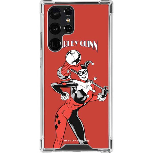DC Comics Harley Quinn Classic Art Pose Galaxy S24 Ultra Clear Case