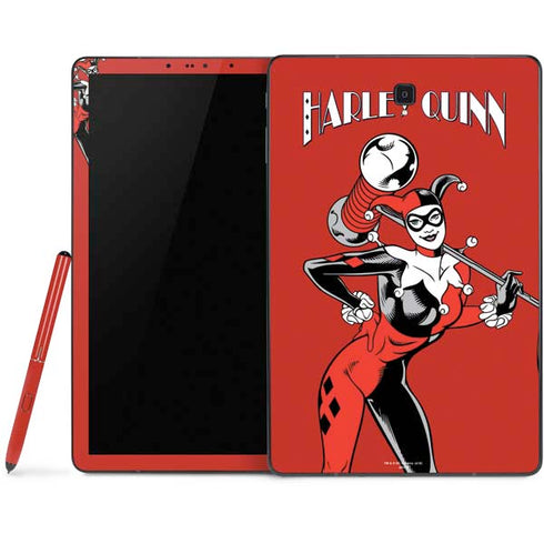 DC Comics Harley Quinn Classic Art Pose Samsung Galaxy Tab Skin