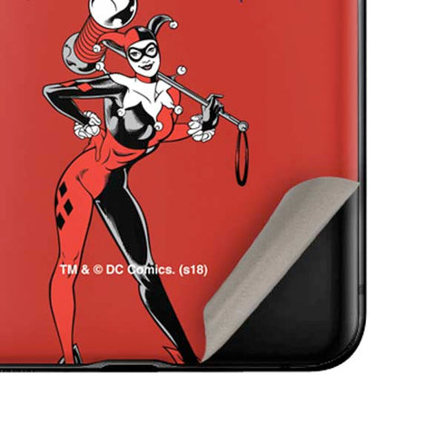 DC Comics Harley Quinn Classic Art Pose Galaxy Z Flip Skin