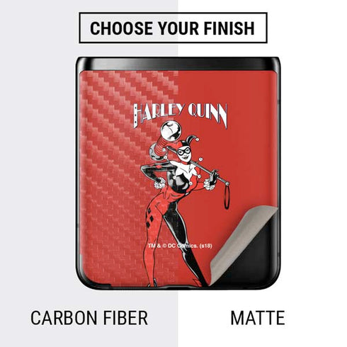 DC Comics Harley Quinn Classic Art Pose Galaxy Z Flip Skin