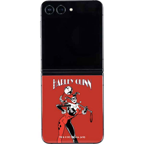 DC Comics Harley Quinn Classic Art Pose Galaxy Z Flip5 5G Skin