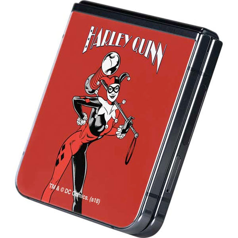 DC Comics Harley Quinn Classic Art Pose Galaxy Z Flip5 5G Skin