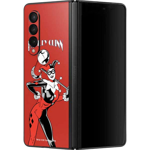 DC Comics Harley Quinn Classic Art Pose Galaxy Z Fold3 5G Skin