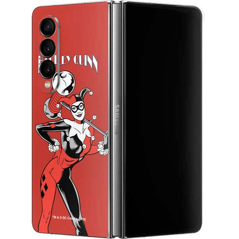 DC Comics Harley Quinn Classic Art Pose Galaxy Z Fold4 5G Skin
