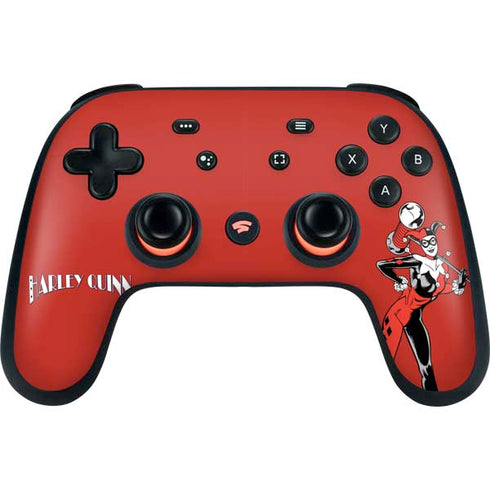 DC Comics Harley Quinn Classic Art Pose Google Stadia Controller Skin