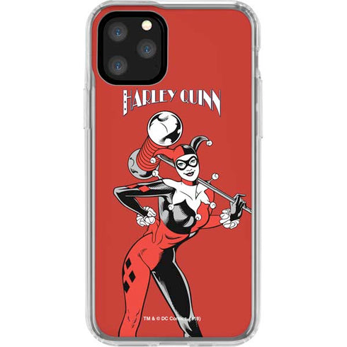 DC Comics Harley Quinn Classic Art Pose iPhone 11 Pro Clear Case