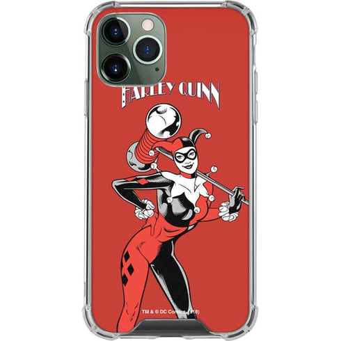 DC Comics Harley Quinn Classic Art Pose iPhone 11 Pro Max Clear Case