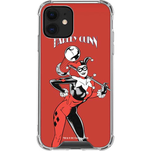 DC Comics Harley Quinn Classic Art Pose iPhone 12 Clear Case