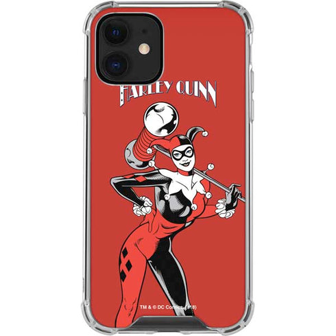 DC Comics Harley Quinn Classic Art Pose iPhone 12 Mini Clear Case