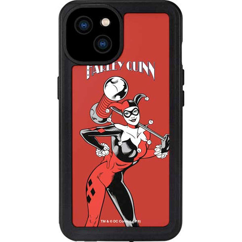 DC Comics Harley Quinn Classic Art Pose iPhone 15 Plus Waterproof Case