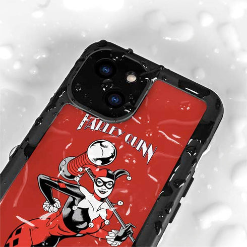 DC Comics Harley Quinn Classic Art Pose iPhone 15 Plus Waterproof Case