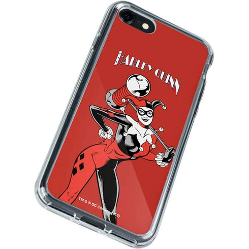 DC Comics Harley Quinn Classic Art Pose iPhone SE (2nd & 3rd Gen) Clear Case