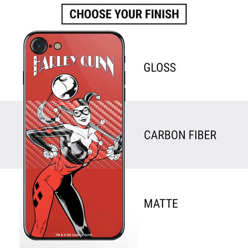 DC Comics Harley Quinn Classic Art Pose iPhone SE (2nd & 3rd Gen) Skin