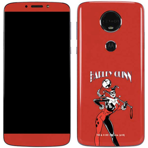 DC Comics Harley Quinn Classic Art Pose Moto E5 Plus Skin