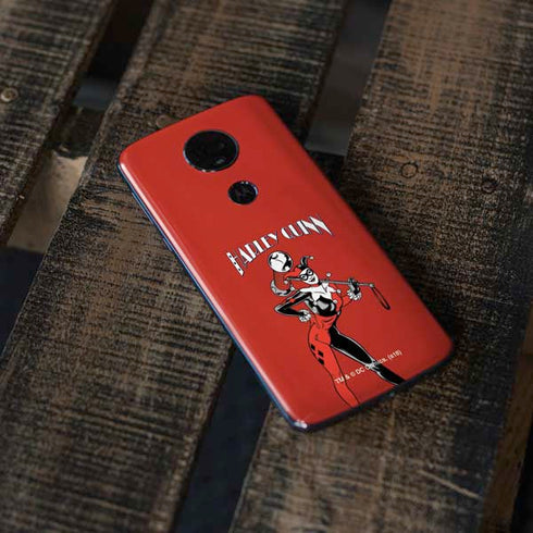 DC Comics Harley Quinn Classic Art Pose Moto E5 Plus Skin