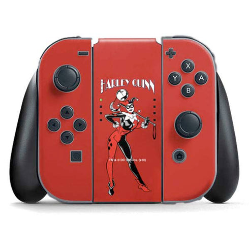 DC Comics Harley Quinn Classic Art Pose Nintendo Switch (2017-2021) Joy-Con Controller Skin