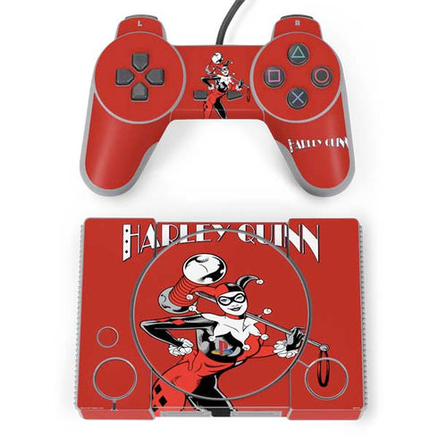 DC Comics Harley Quinn Classic Art Pose PlayStation Classic Bundle Skin