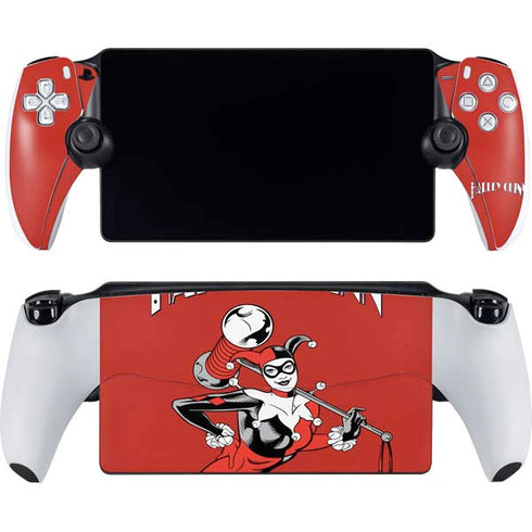DC Comics Harley Quinn Classic Art Pose PlayStation Portal Remote Player Skin