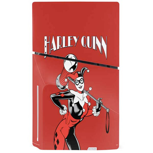 DC Comics Harley Quinn Classic Art Pose PS5 Slim Disk Console Skin