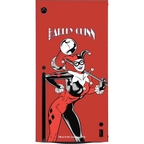 DC Comics Harley Quinn Classic Art Pose Xbox Series X Console Skin