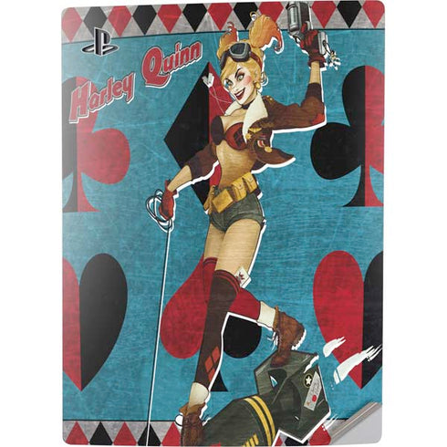 DC Comics Bombshells Harley Quinn PS5 Digital Edition Console Skin