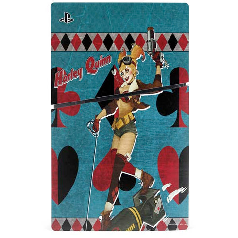 DC Comics Bombshells Harley Quinn PS5 Slim Disk Bundle Skin