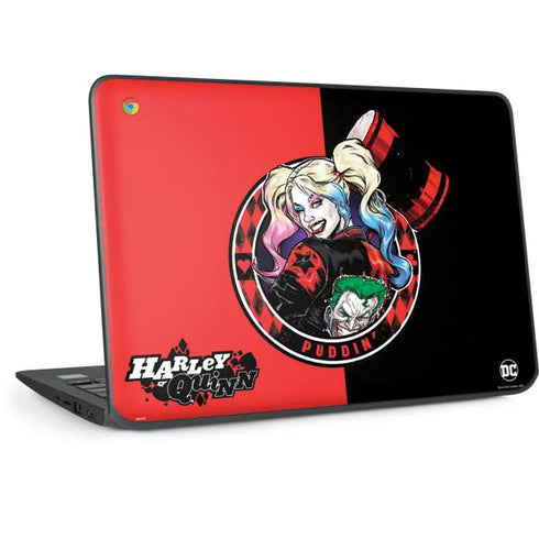 DC Comics Harley Quinn Puddin HP Chromebook Skin