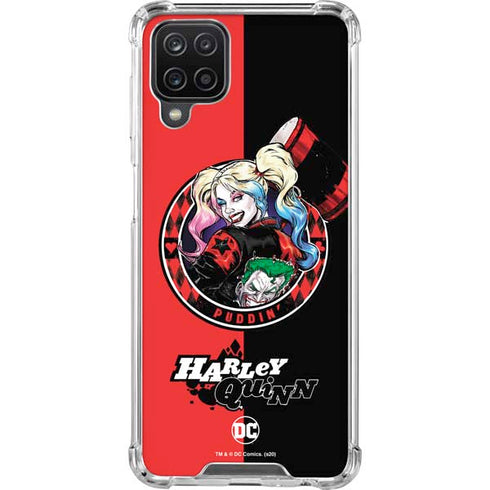 DC Comics Harley Quinn Puddin Galaxy A12 Clear Case