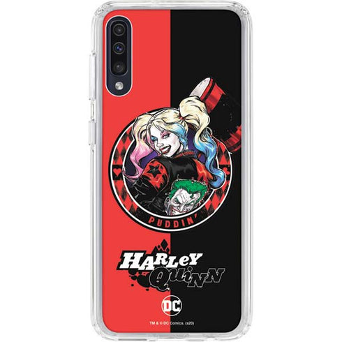DC Comics Harley Quinn Puddin Galaxy A50 Clear Case