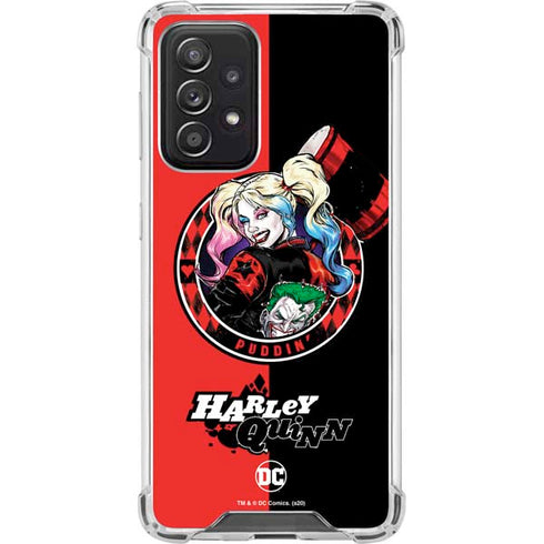 DC Comics Harley Quinn Puddin Galaxy A52 5G Clear Case