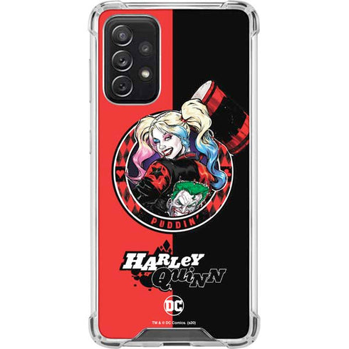DC Comics Harley Quinn Puddin Galaxy A72 5G Clear Case