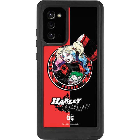 DC Comics Harley Quinn Puddin Galaxy Note20 5G Waterproof Case