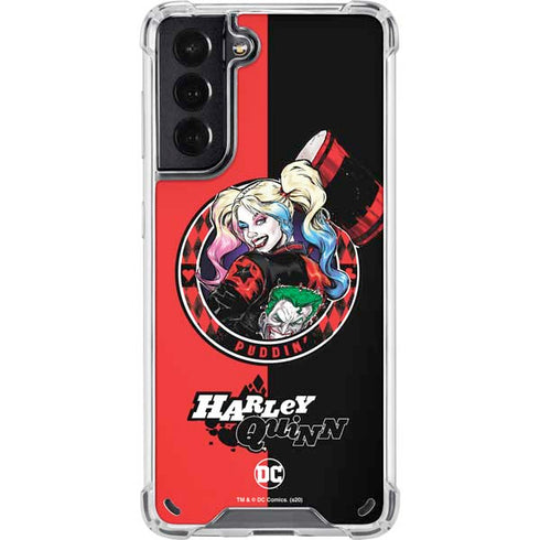 DC Comics Harley Quinn Puddin Galaxy S21 5G Clear Case