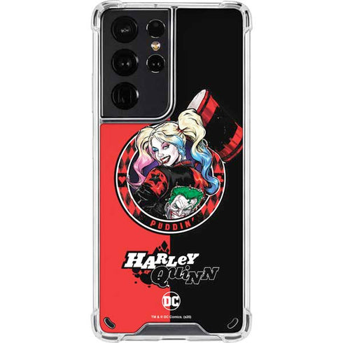 DC Comics Harley Quinn Puddin Galaxy S21 Ultra 5G Clear Case