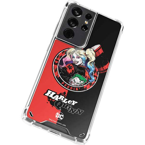 DC Comics Harley Quinn Puddin Galaxy S21 Ultra 5G Clear Case