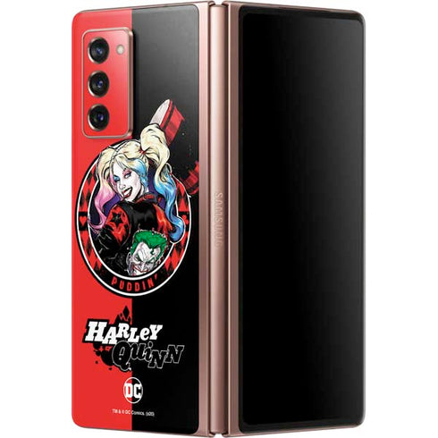 DC Comics Harley Quinn Puddin Galaxy Z Fold2 5G Skin