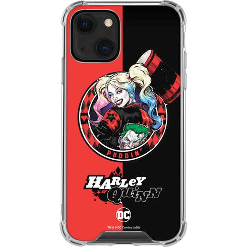 DC Comics Harley Quinn Puddin iPhone 13 Mini Clear Case
