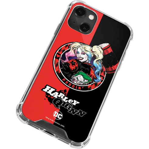 DC Comics Harley Quinn Puddin iPhone 14 Plus Clear Case