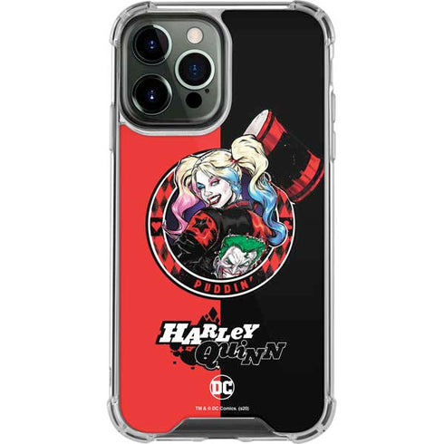 DC Comics Harley Quinn Puddin iPhone 14 Pro Max Clear Case