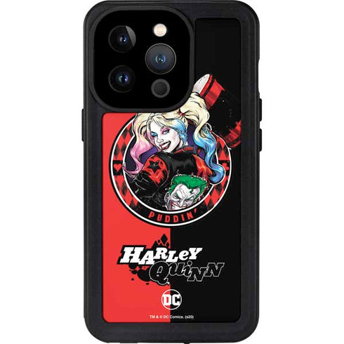 DC Comics Harley Quinn Puddin iPhone 14 Pro Waterproof Case