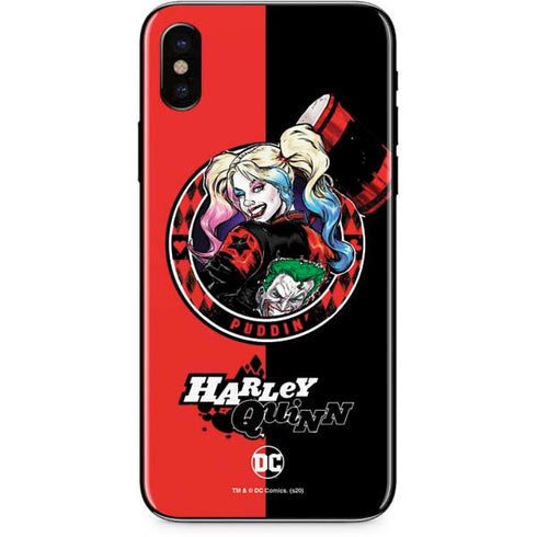 DC Comics Harley Quinn Puddin iPhone X Skin