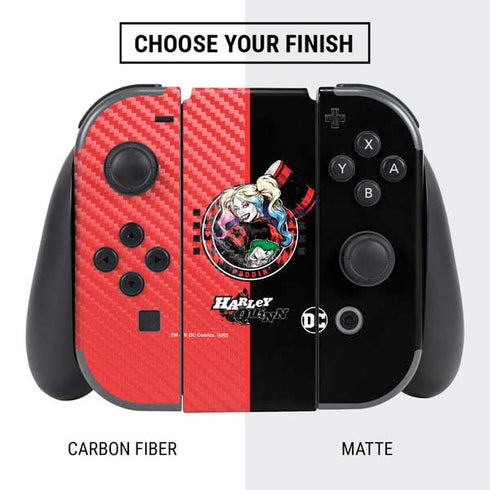 DC Comics Harley Quinn Puddin Nintendo Switch Bundle Skin