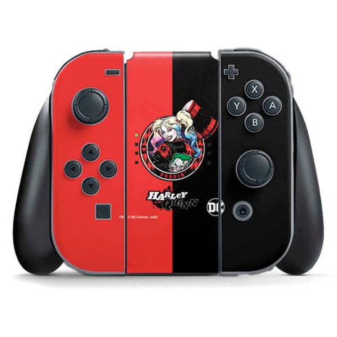 DC Comics Harley Quinn Puddin Nintendo Switch (2017-2021) Joy-Con Controller Skin