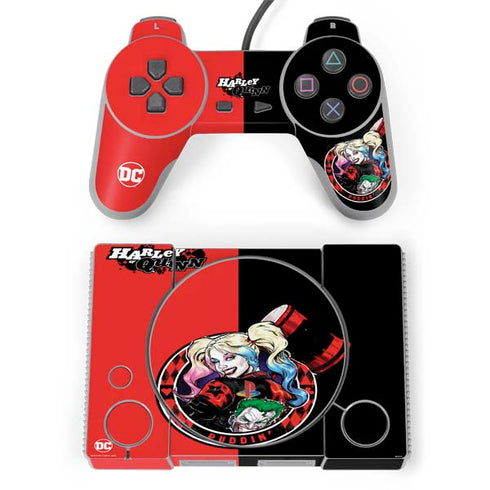 DC Comics Harley Quinn Puddin PlayStation Classic Bundle Skin