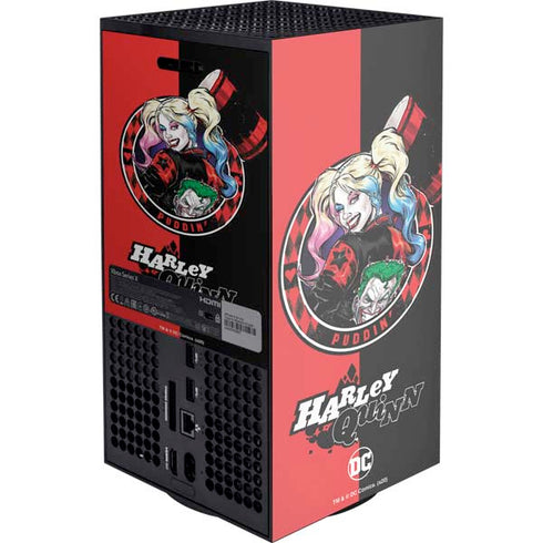 DC Comics Harley Quinn Puddin Xbox Series X Console Skin