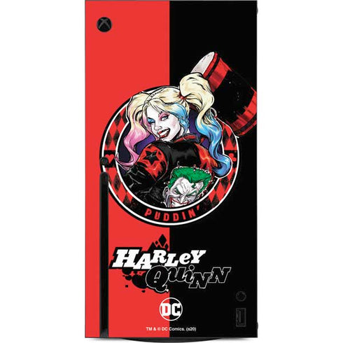 DC Comics Harley Quinn Puddin Xbox Series X Console Skin