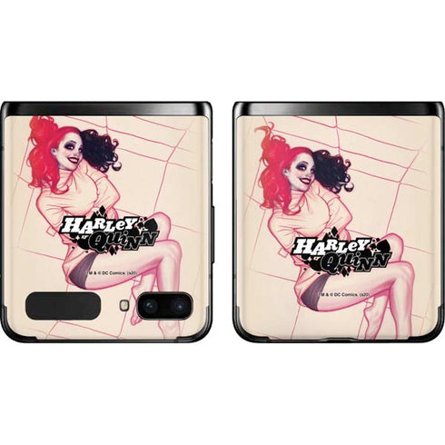 DC Comics Harley Quinn The Hottest of the City Cover New 52 Vol 1 Galaxy Z Flip Skin