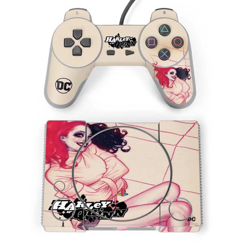 DC Comics Harley Quinn The Hottest of the City Cover New 52 Vol 1 PlayStation Classic Bundle Skin
